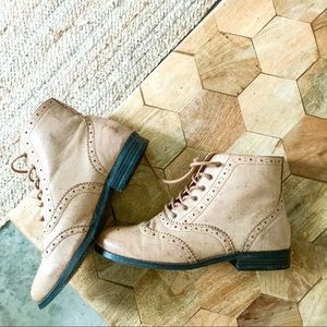 Forever 21 Light Brown Leather Boots